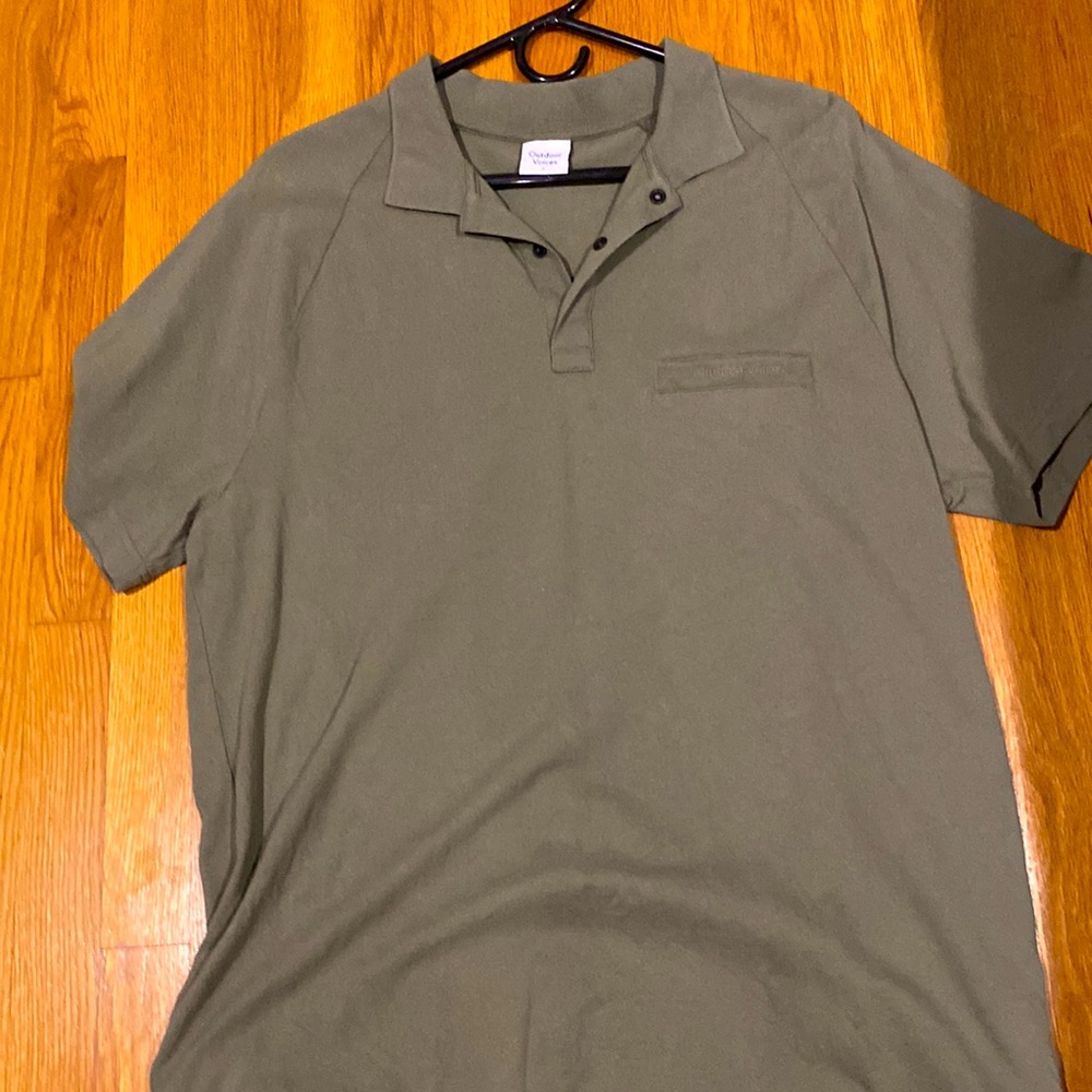 Outdoor voices green men’s polo large